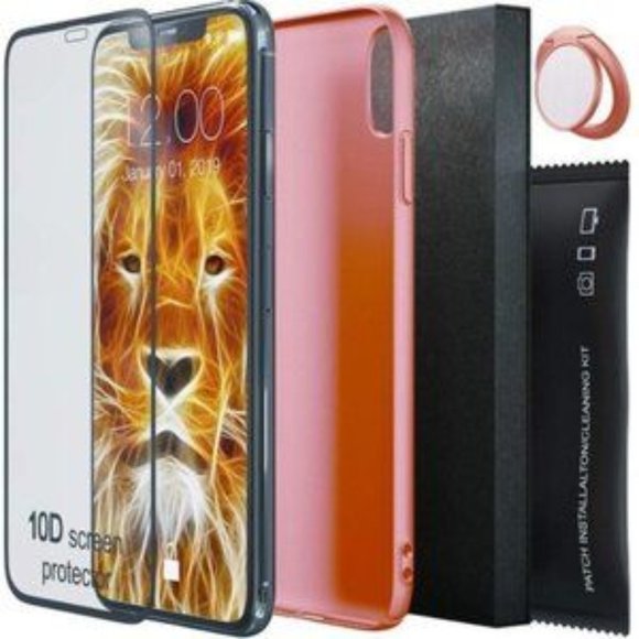 😀 iPhone X CELL PHONE CASE 6.5 ROSE GOLD - Picture 1 of 5